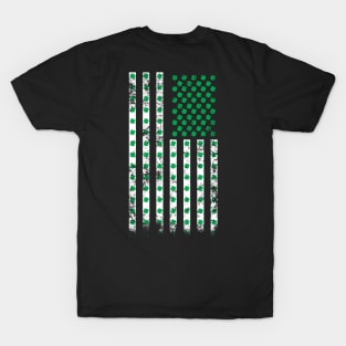 American Shamrock Flag (Green) T-Shirt